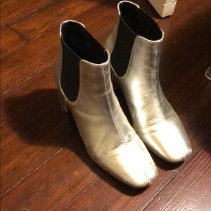 Steve Madden silver booties